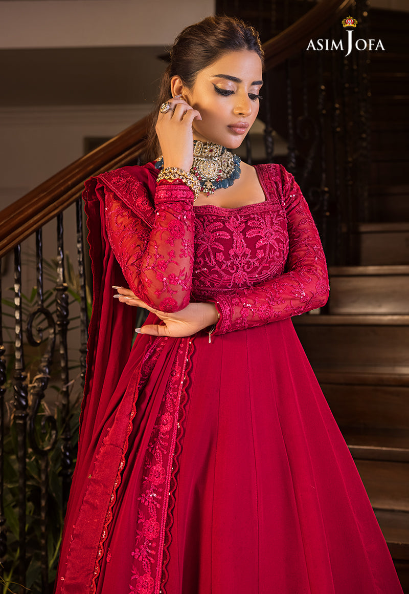 AJSM-11 EMBROIDERED CHIFFON 3 PCS