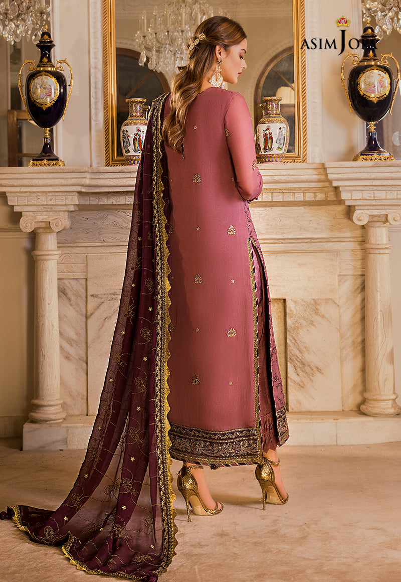 AJSM-14 EMBROIDERED CHIFFON 3 PCS