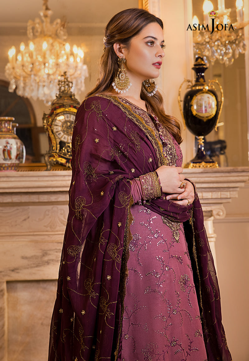 AJSM-14 EMBROIDERED CHIFFON 3 PCS