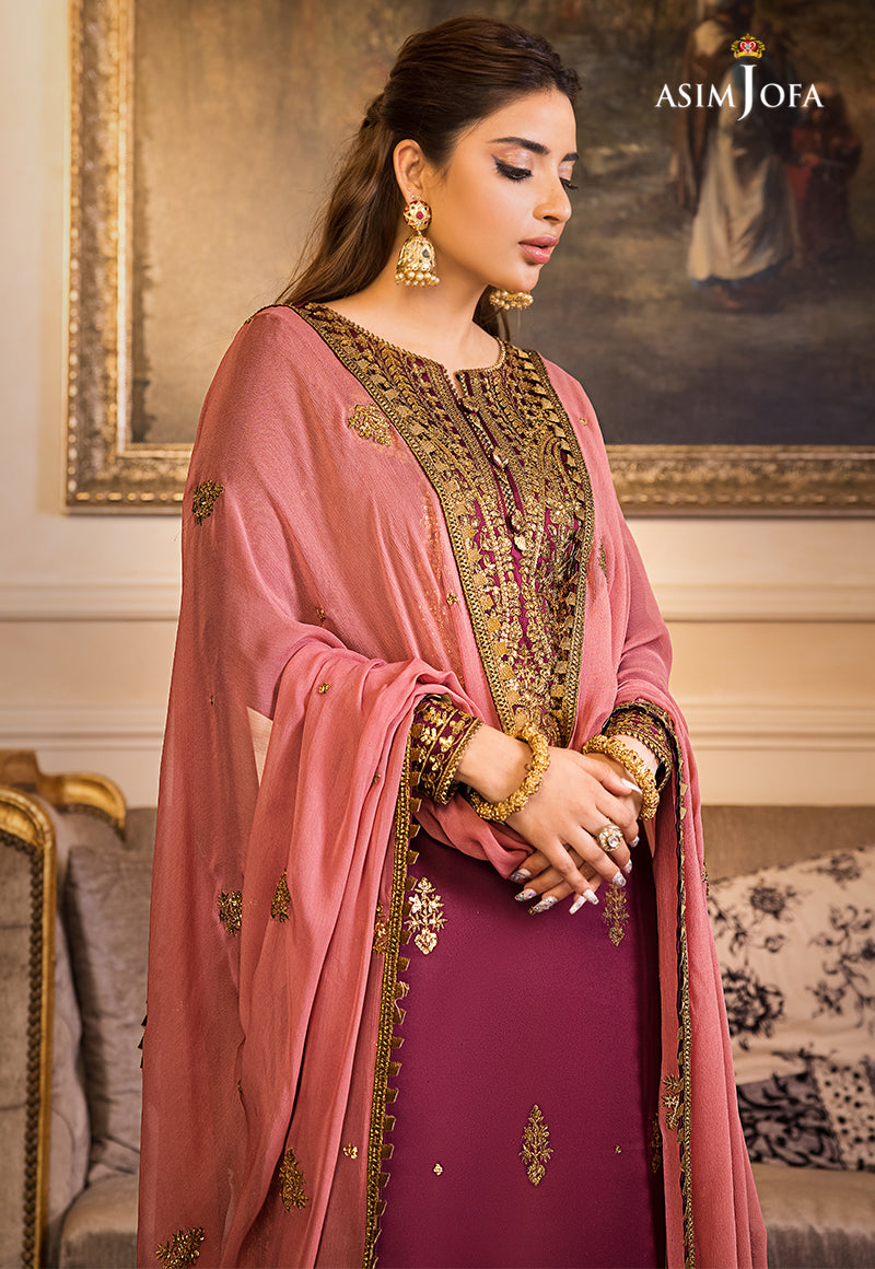 AJSM-15 EMBROIDERED DULL SILK 3 PCS