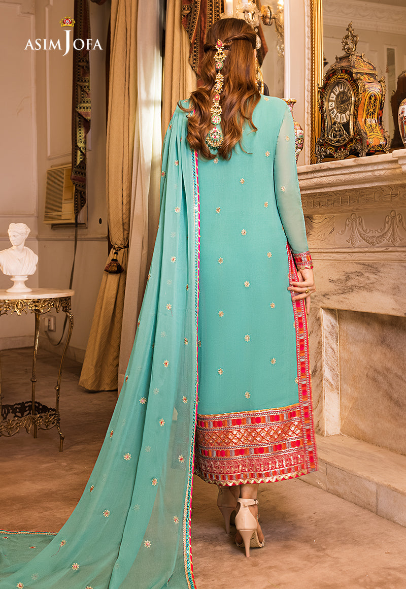 AJSM-16 EMBROIDERED DULL SILK 3 PCS