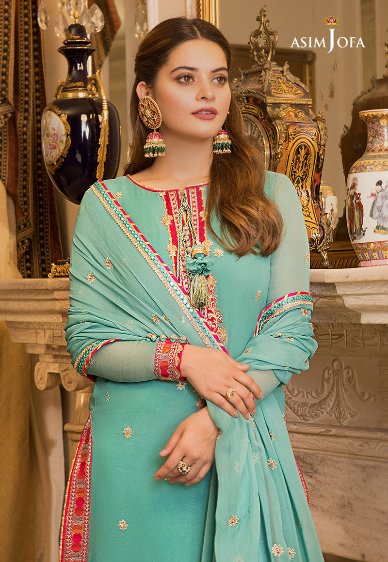 AJSM-16 EMBROIDERED DULL SILK 3 PCS