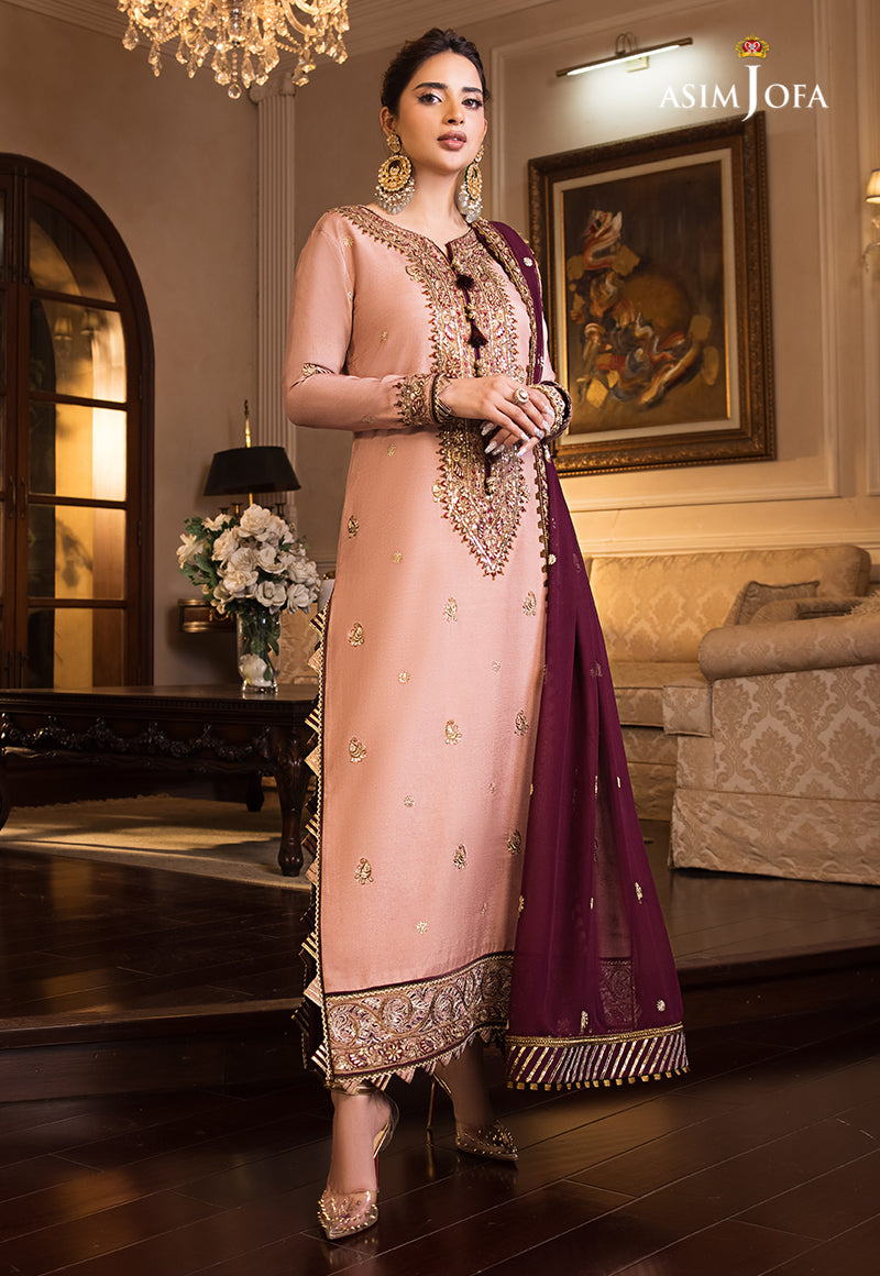 AJSM-17 EMBROIDERED COTTON SILK 3 PCS