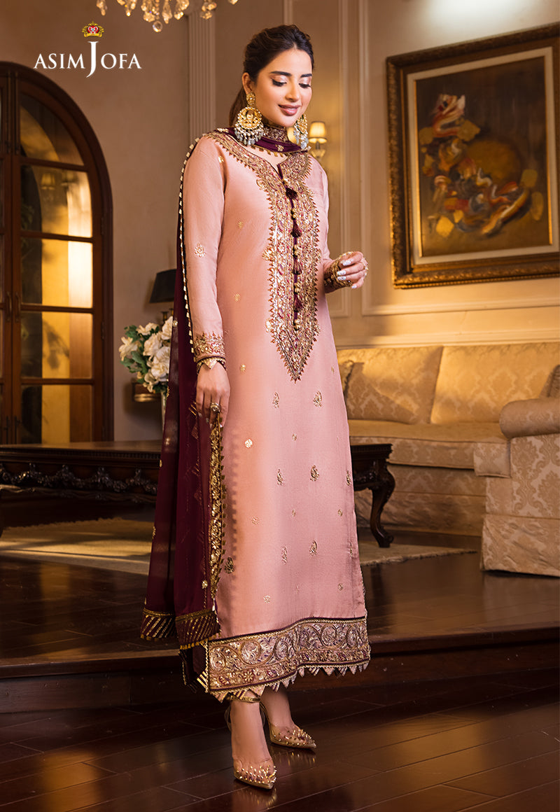 AJSM-17 EMBROIDERED COTTON SILK 3 PCS