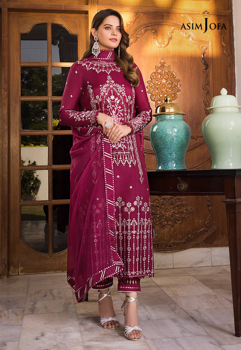 AJSM-18 EMBROIDERED COTTON SILK 3 PCS