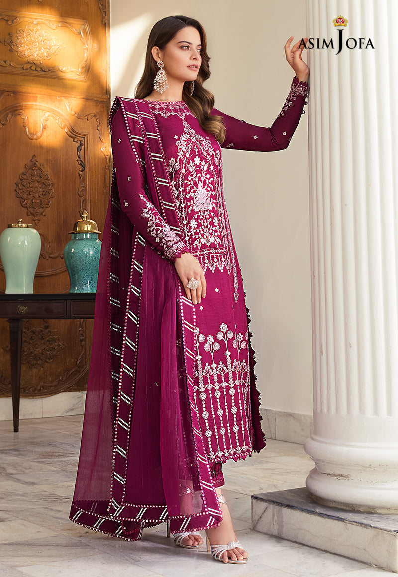 AJSM-18 EMBROIDERED COTTON SILK 3 PCS