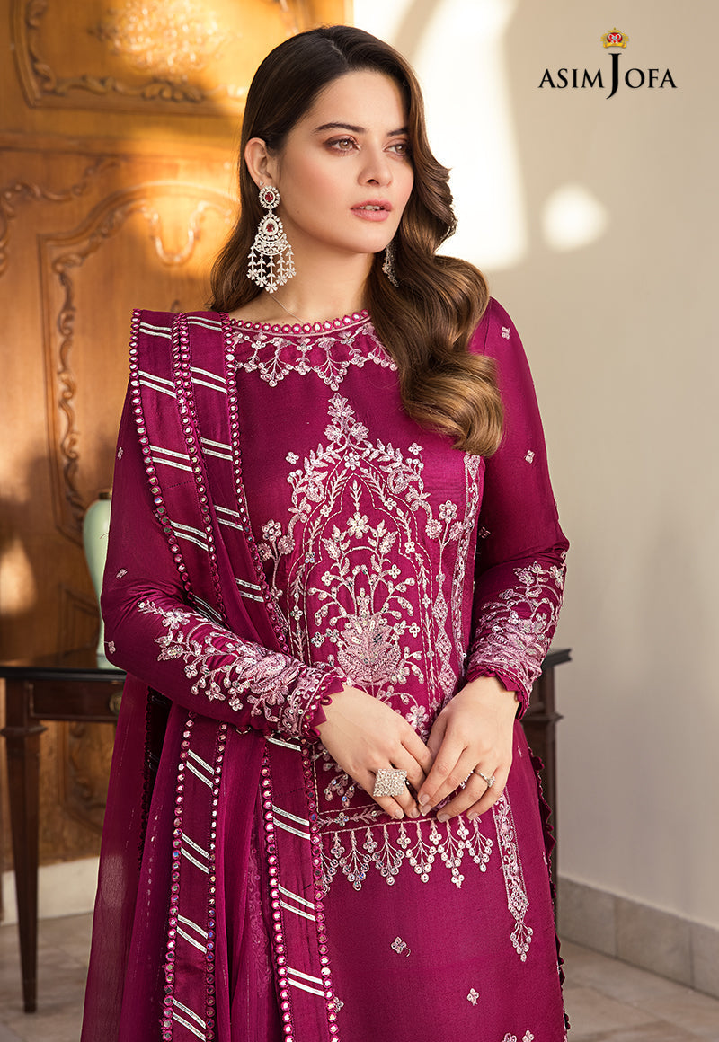 AJSM-18 EMBROIDERED COTTON SILK 3 PCS