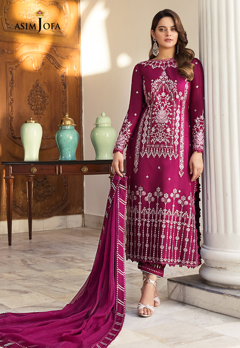 AJSM-18 EMBROIDERED COTTON SILK 3 PCS