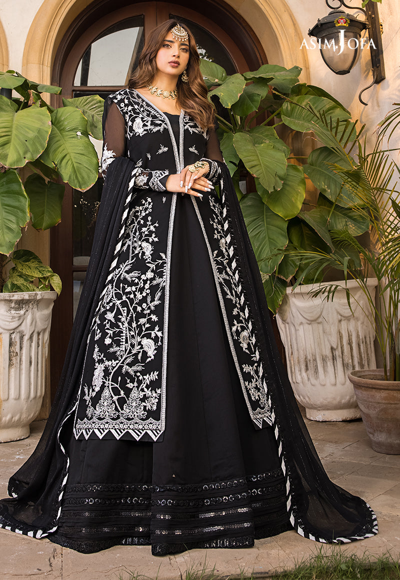 AJSM-19 EMBROIDERED CHIFFON 3 PCS