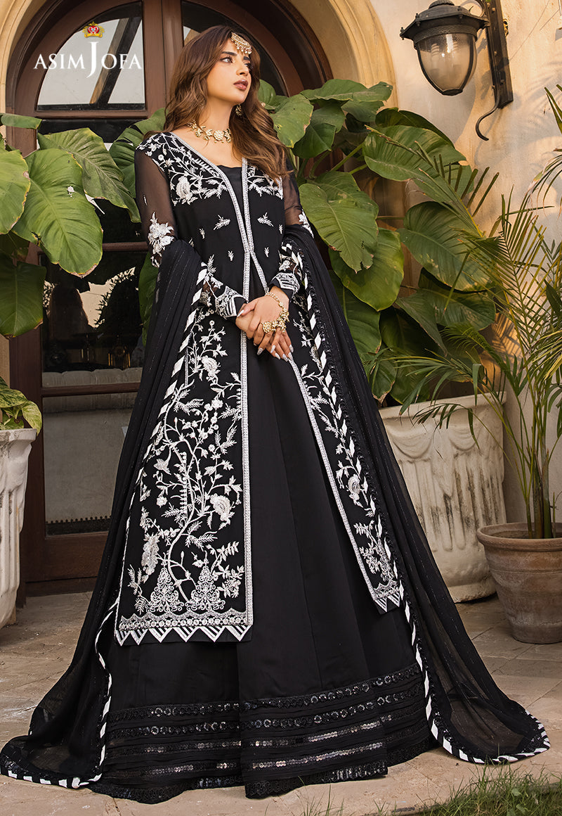AJSM-19 EMBROIDERED CHIFFON 3 PCS