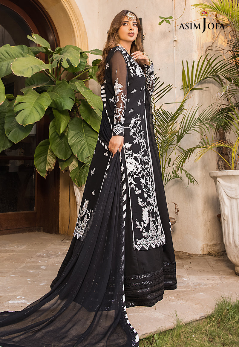 AJSM-19 EMBROIDERED CHIFFON 3 PCS