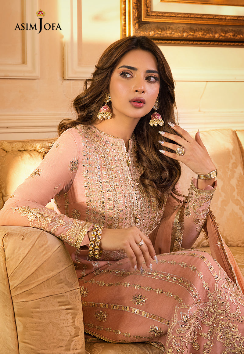 AJSM-21 EMBROIDERED CHIFFON 3 PCS