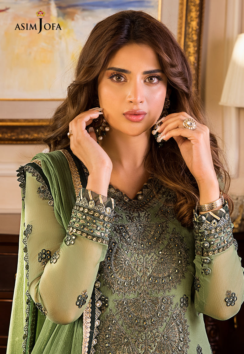 AJSM-23 EMBROIDERED CHIFFON 3 PCS