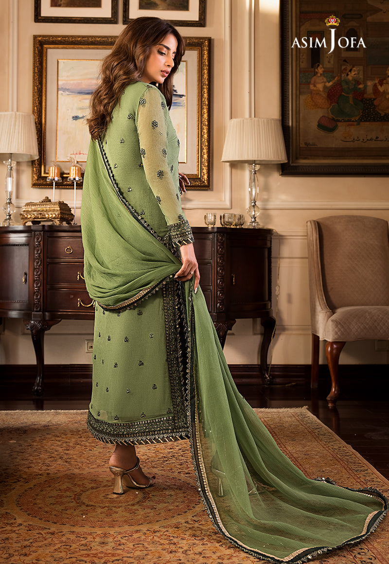 AJSM-23 EMBROIDERED CHIFFON 3 PCS