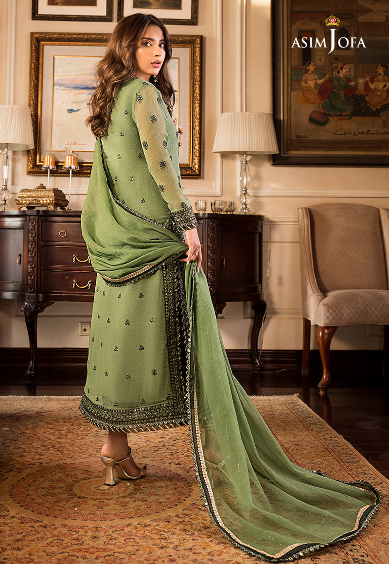 AJSM-23 EMBROIDERED CHIFFON 3 PCS
