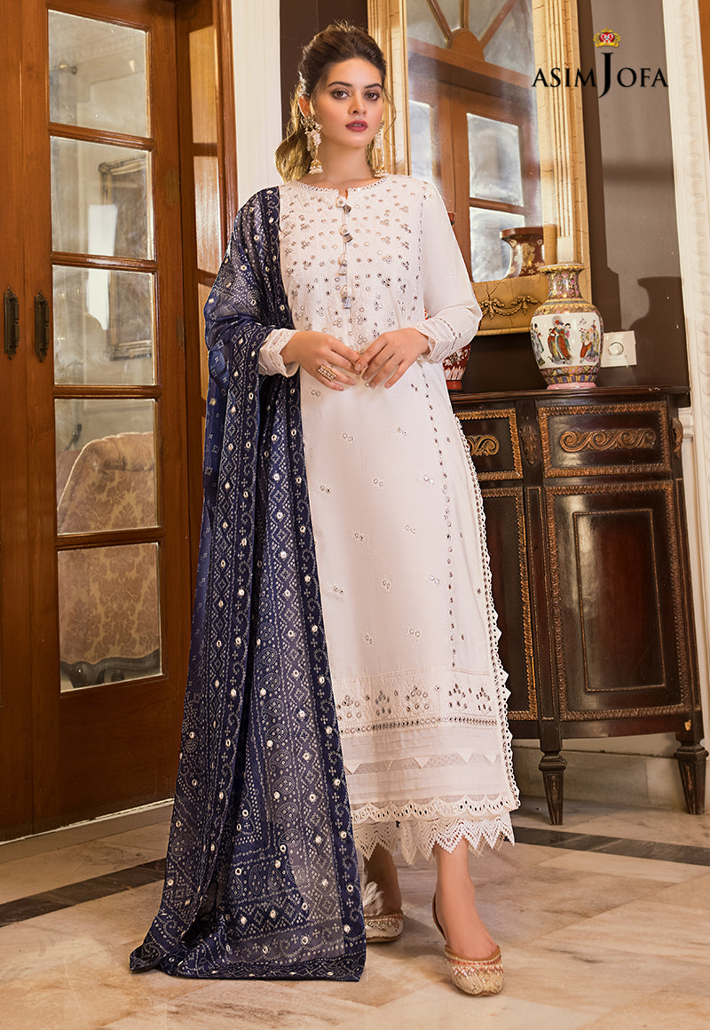 AJSM-24 EMBROIDERED PAPER COTTON 3 PCS