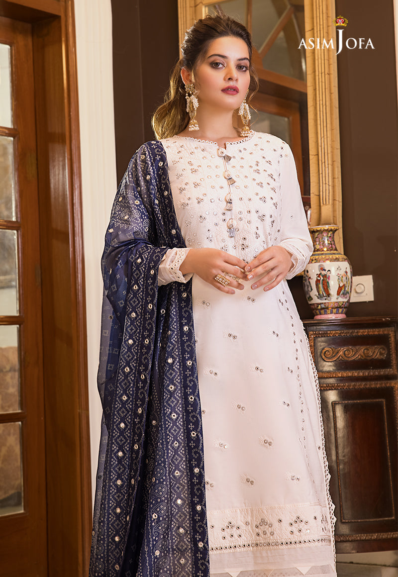 AJSM-24 EMBROIDERED PAPER COTTON 3 PCS