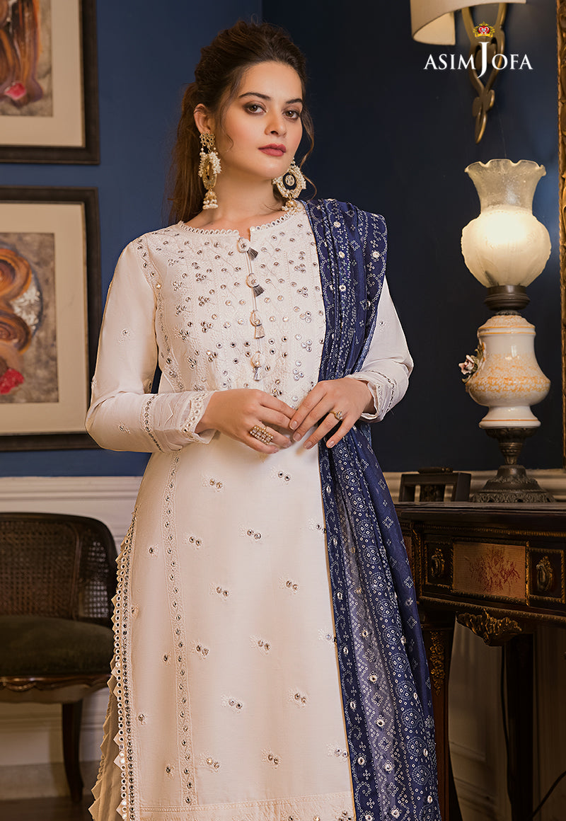 AJSM-24 EMBROIDERED PAPER COTTON 3 PCS