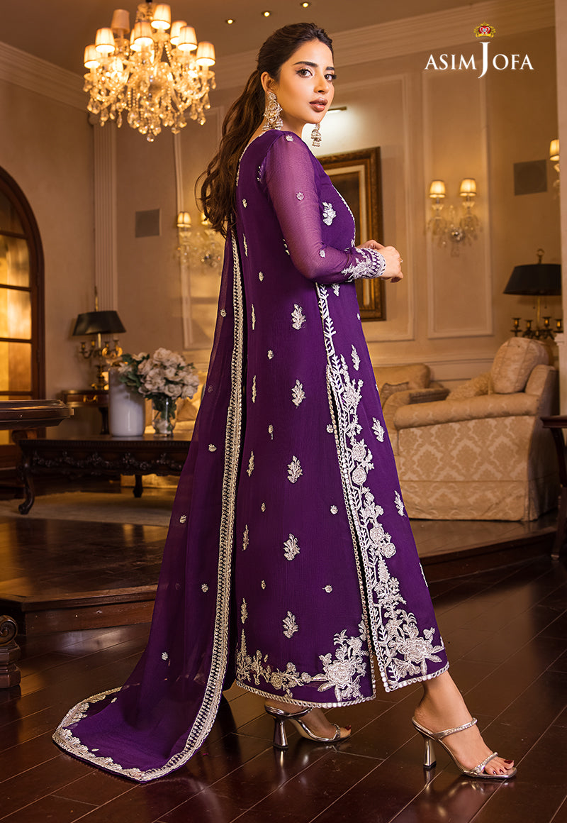 AJSM-25 EMBROIDERED CHIFFON 3 PCS
