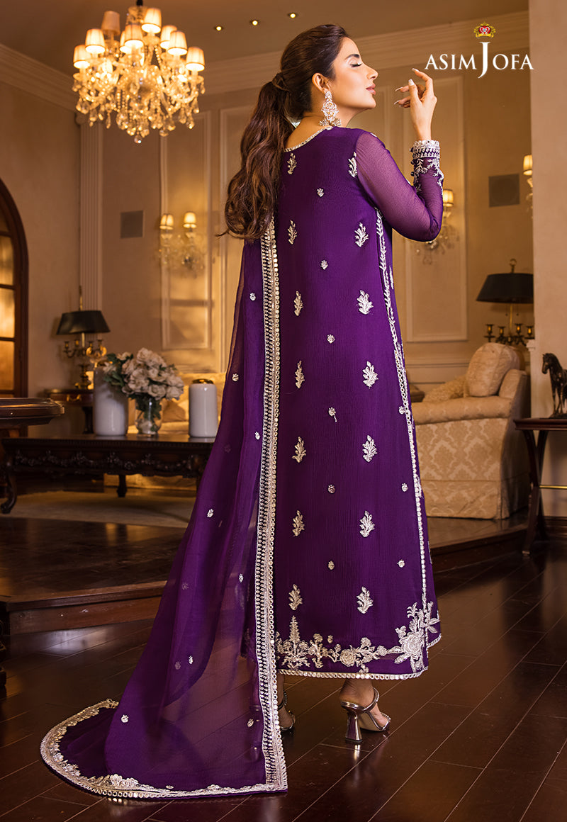 AJSM-25 EMBROIDERED CHIFFON 3 PCS