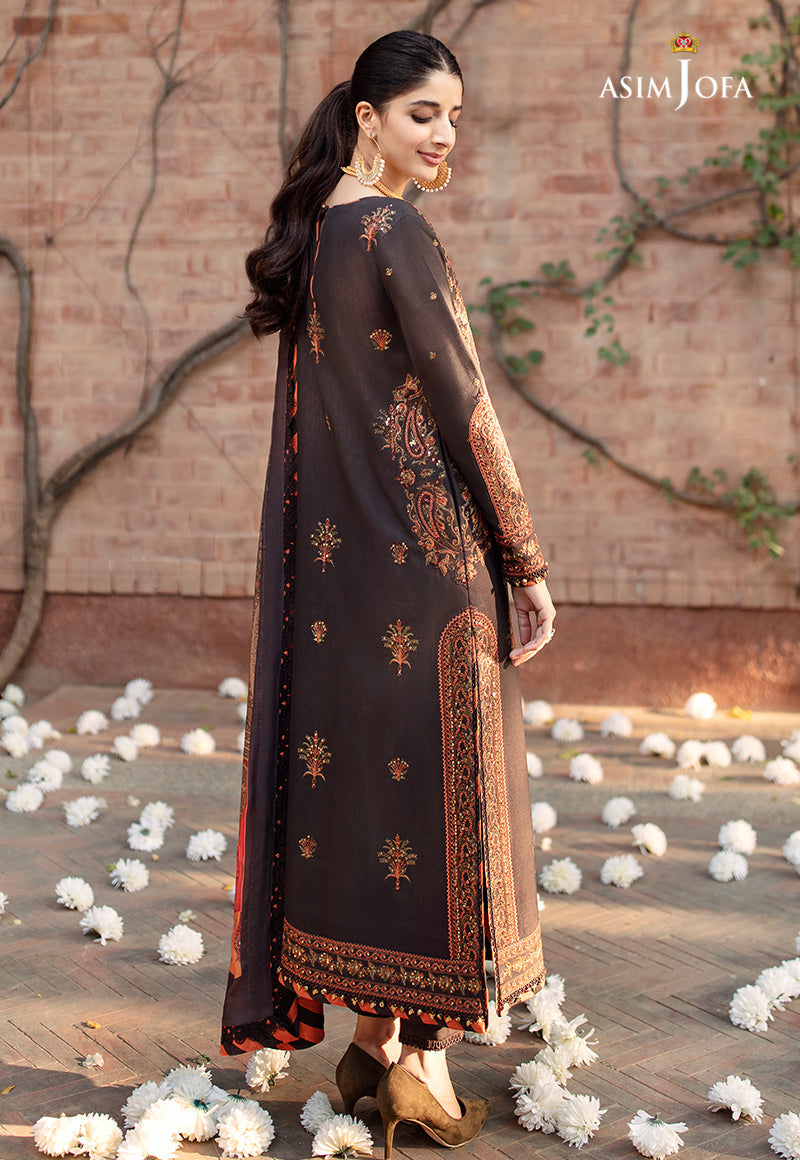 AJW-01 EMBROIDERED ORGANZA 3 PCS