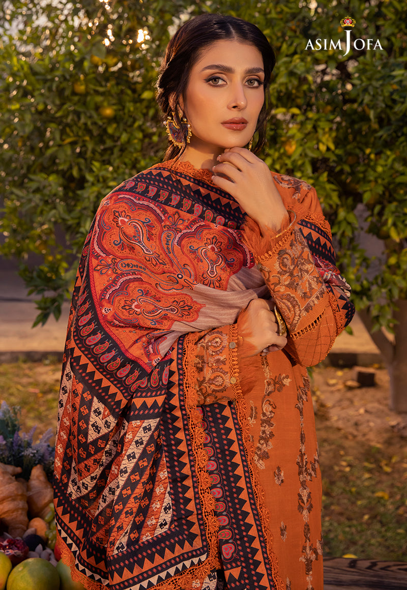AJW-08 EMBROIDERED LINEN 3 PCS