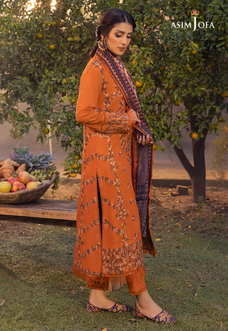 AJW-08 EMBROIDERED LINEN 3 PCS