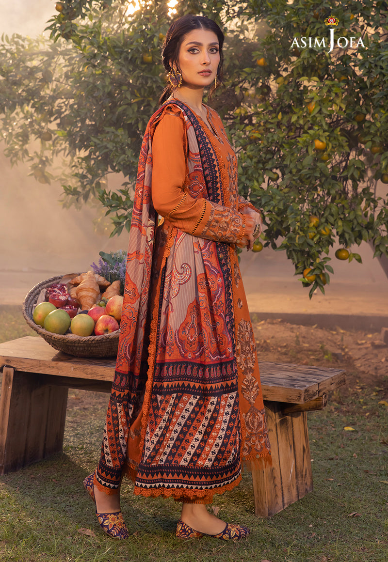 AJW-08 EMBROIDERED LINEN 3 PCS