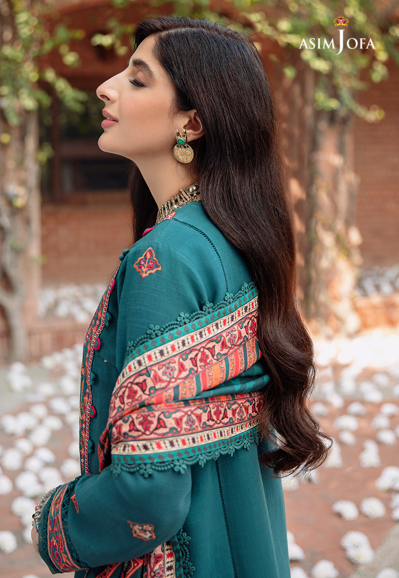 AJW-15 EMBROIDERED KHADDAR 3 PCS