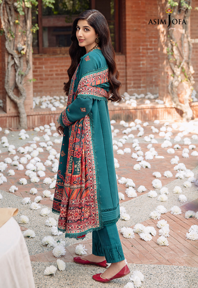 AJW-15 EMBROIDERED KHADDAR 3 PCS
