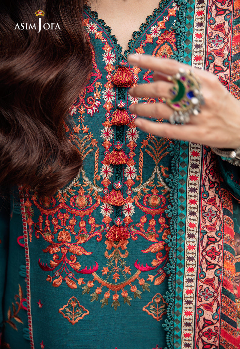 AJW-15 EMBROIDERED KHADDAR 3 PCS