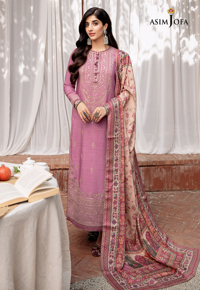 AJW-17 EMBROIDERED LINEN 3 PCS