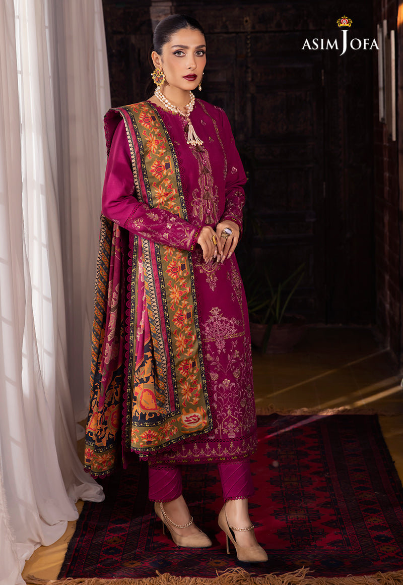 AJW-18 EMBROIDERED LINEN 3 PCS