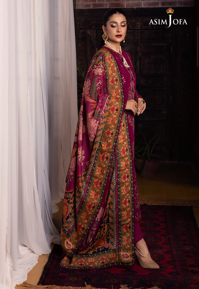 AJW-18 EMBROIDERED LINEN 3 PCS