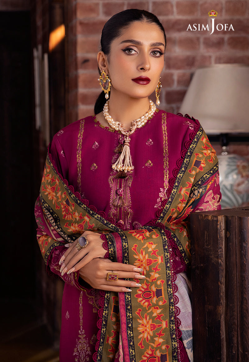 AJW-18 EMBROIDERED LINEN 3 PCS
