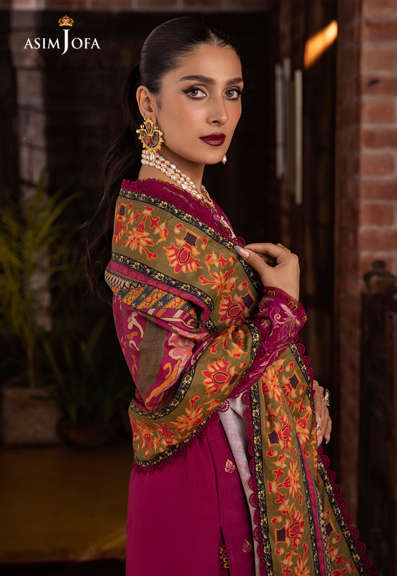 AJW-18 EMBROIDERED LINEN 3 PCS