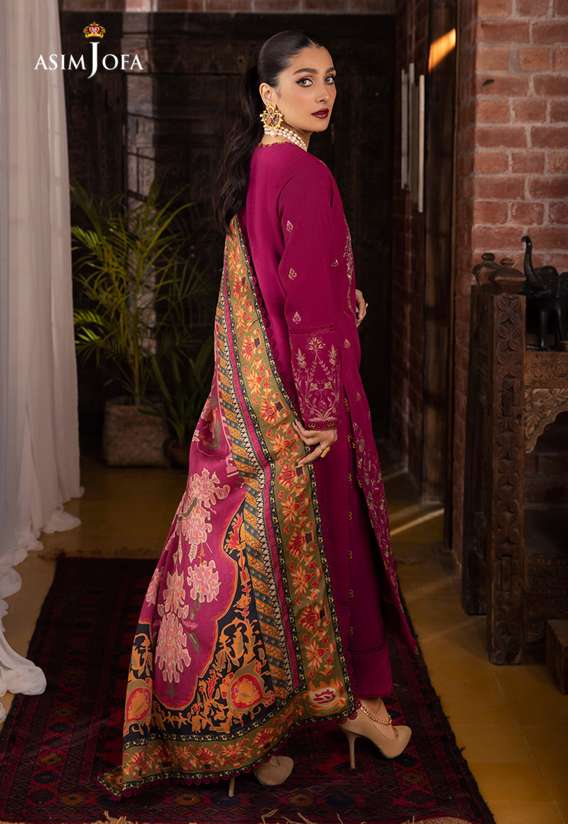 AJW-18 EMBROIDERED LINEN 3 PCS