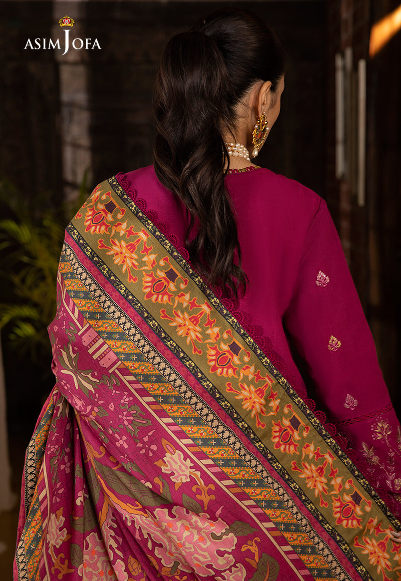 AJW-18 EMBROIDERED LINEN 3 PCS