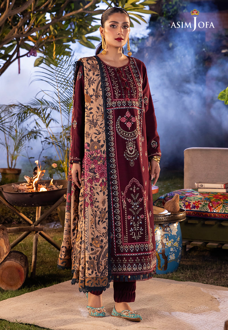 AJW-20 EMBROIDERED LINEN 3 PCS