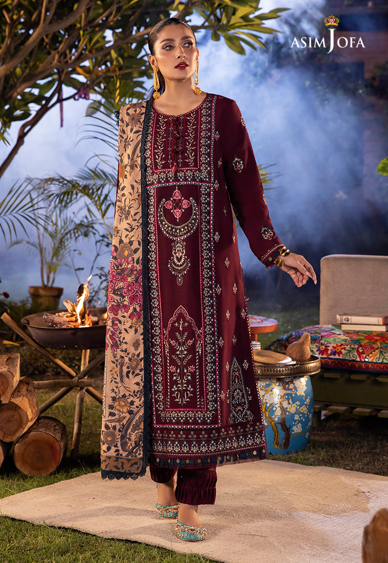AJW-20 EMBROIDERED LINEN 3 PCS