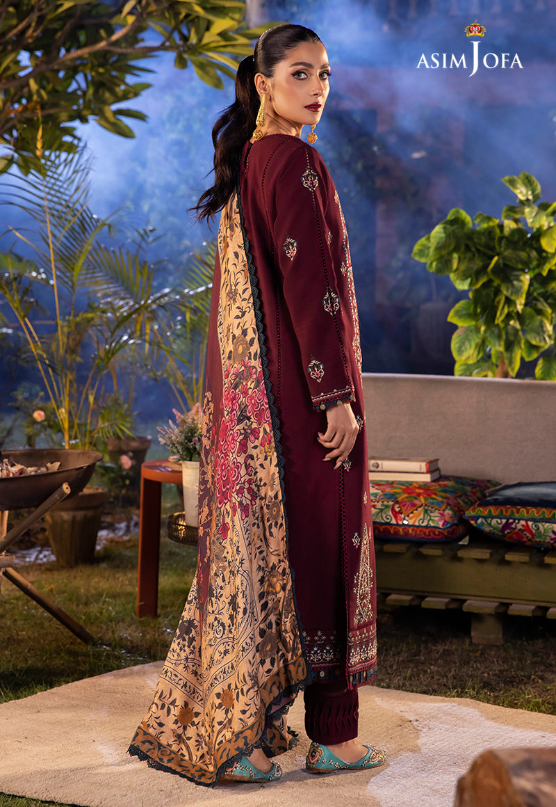 AJW-20 EMBROIDERED LINEN 3 PCS