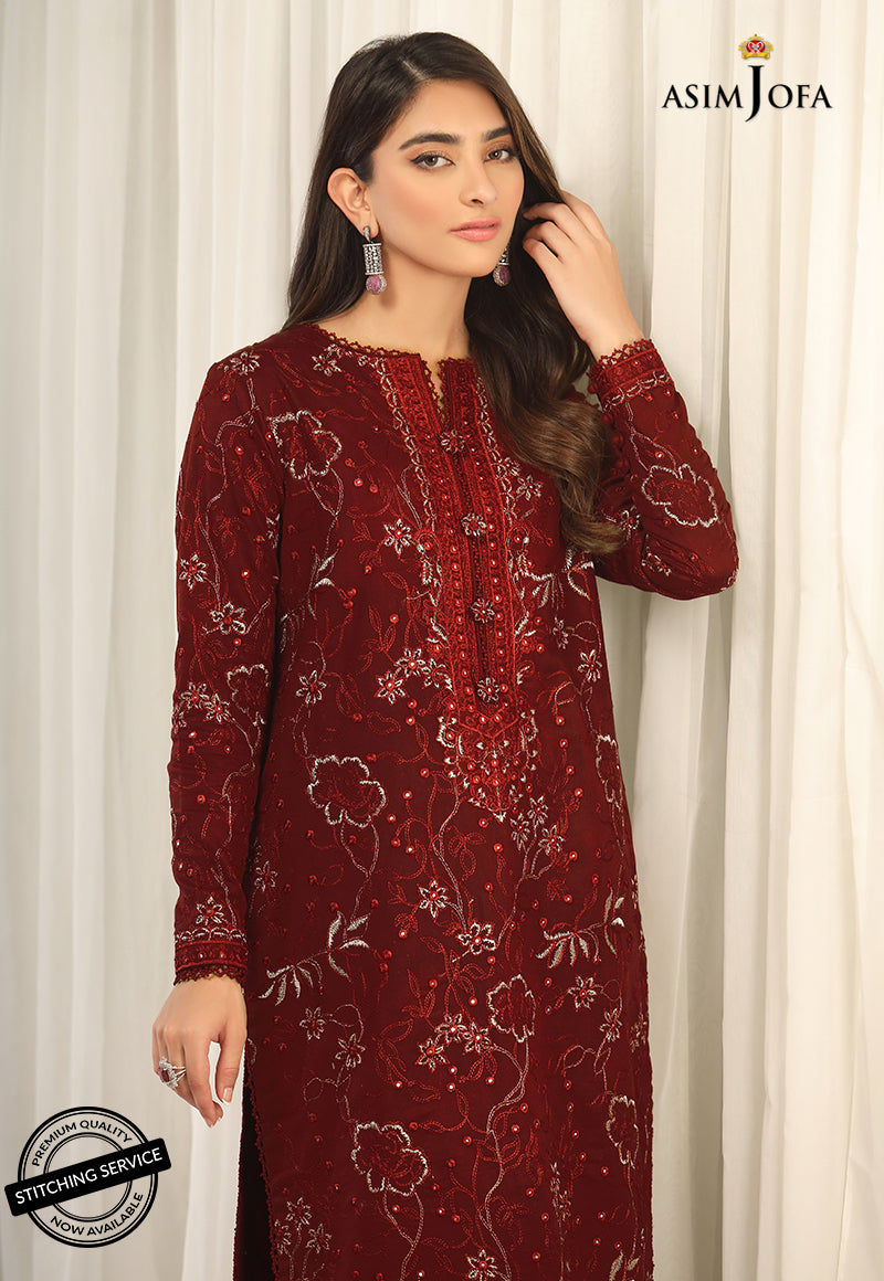 AJWE-04 EMBROIDERED CAMBRIC 2 PCS