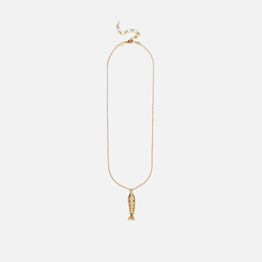 Anni Lu Something Fishy Necklace - Gold