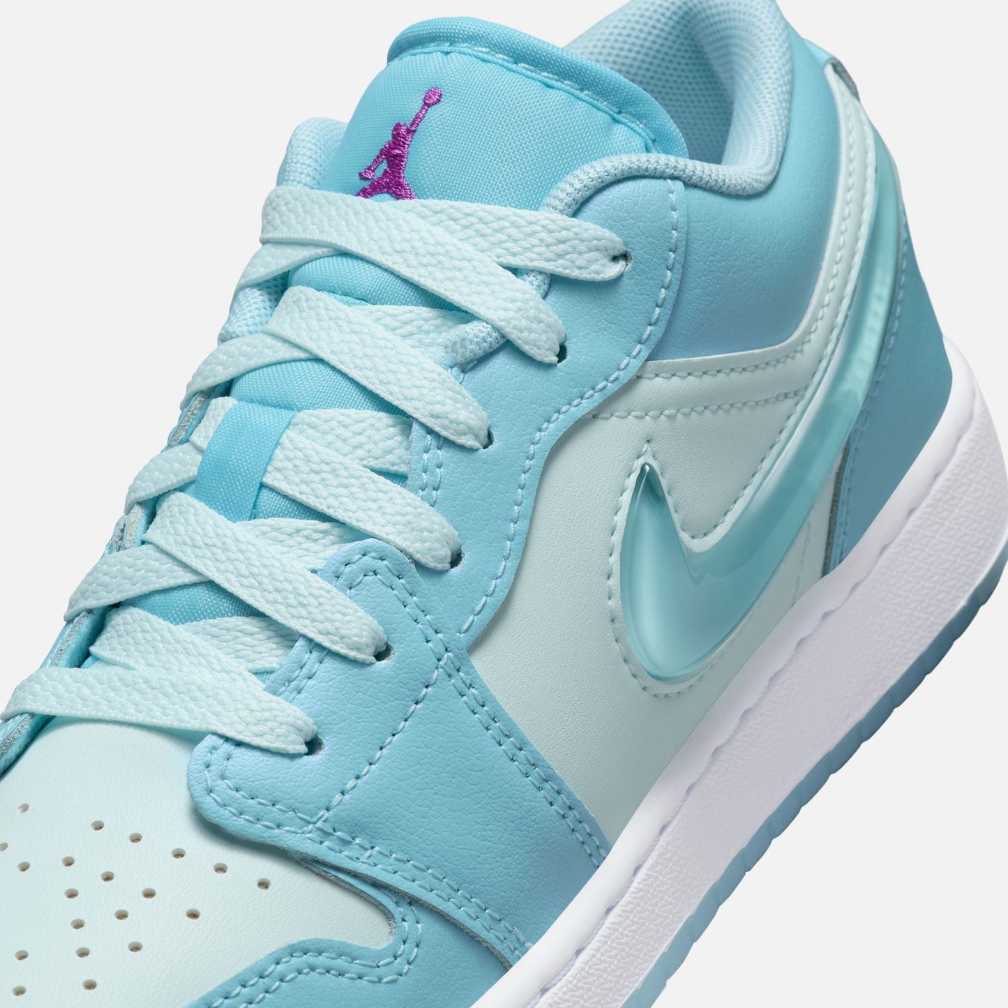 Jordan GS Air Jordan 1 Low SE - Aquarius Blue / Glacier Blue / Hyper Violet