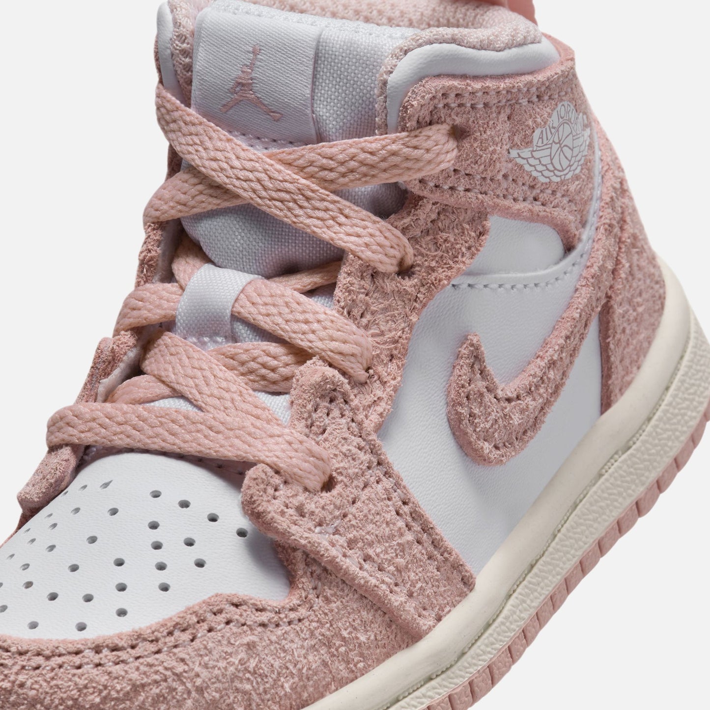 Jordan TD Jordan 1 Mid SE - White / Legend Pink / Sail