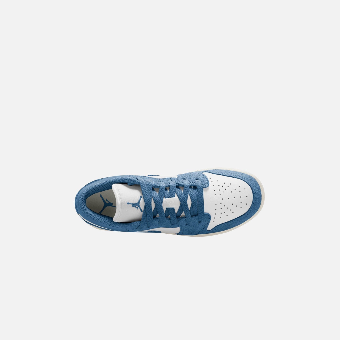 Jordan GS Air Jordan 1 Low SE - White / Industrial Blue / Blue Grey