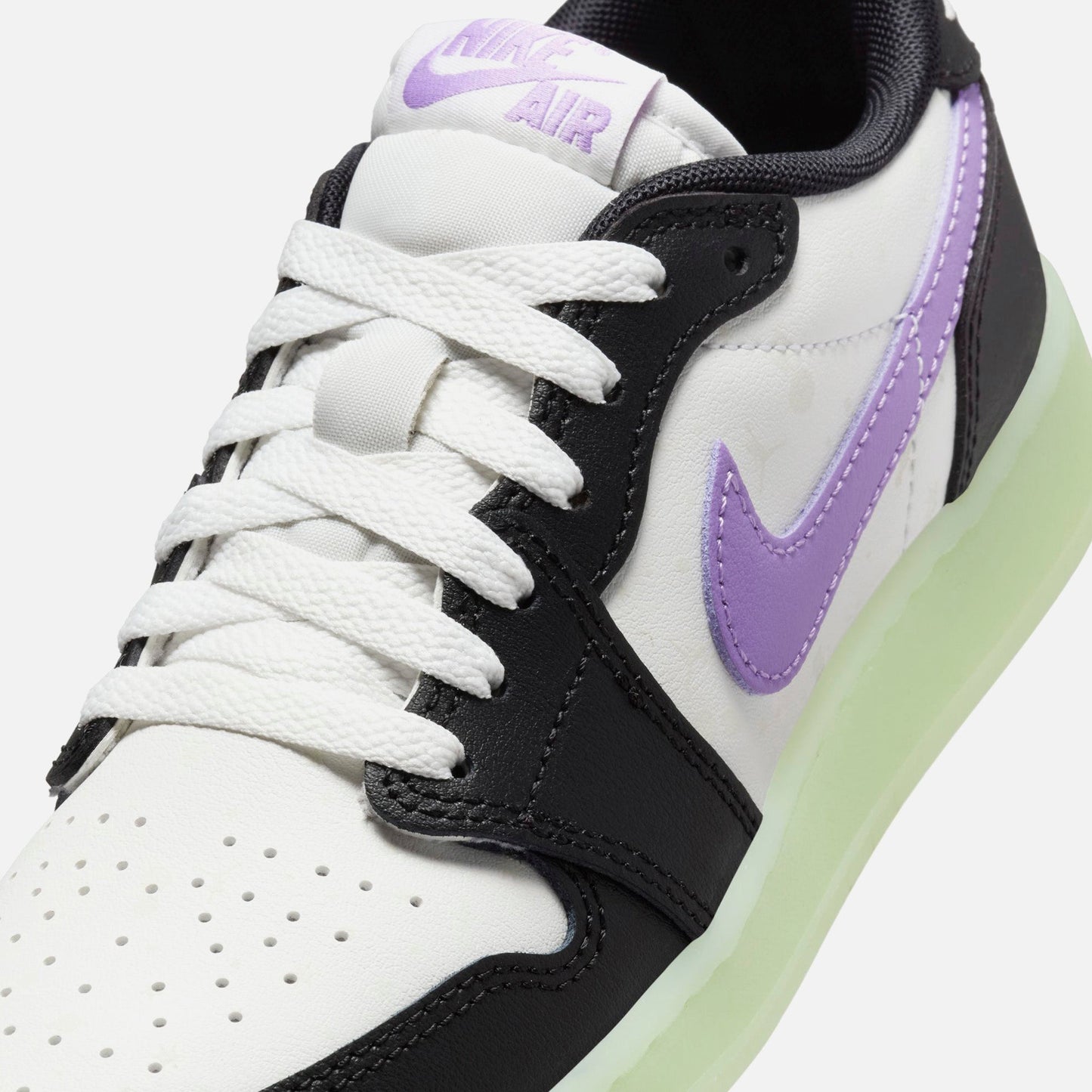 Jordan GS Air Jordan 1 Retro Low OG - Black / Black Raspberry / Volt Tint