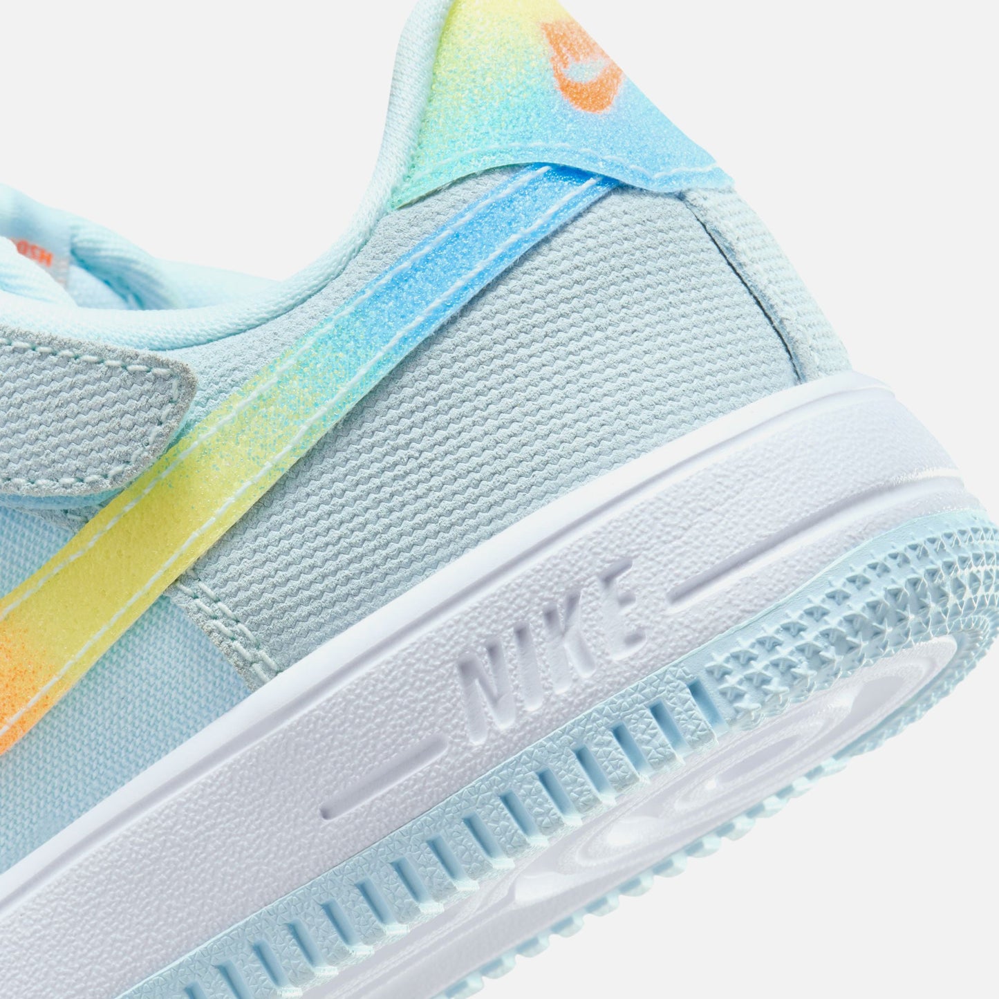 Nike Force 1 Low Easyon BP - Glacier Blue / Total Orange / Light Lemon Twist / Aquarius Blue