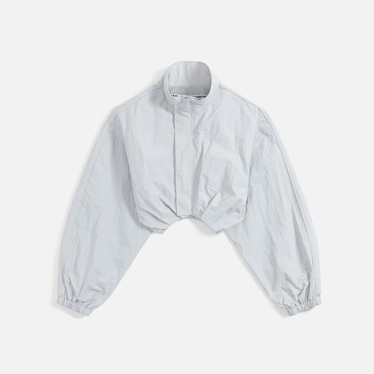 Alexander Wang Bolero Track Jacket - Light Grey / White