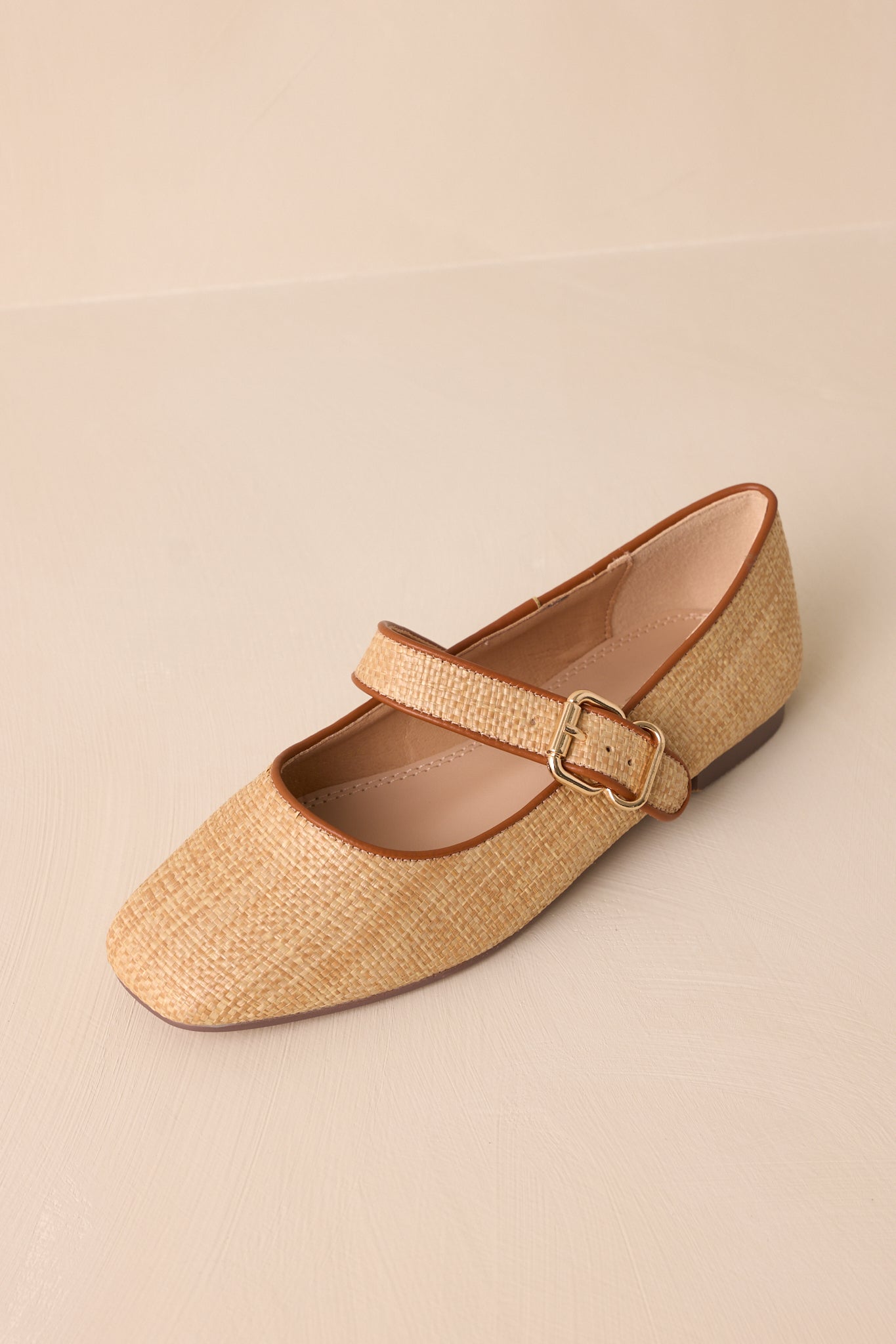 Sweet Thoughts Natural Mary Jane Flats